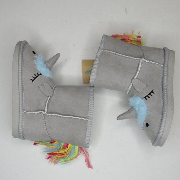 Thereabouts Little Girls Unicorn Quinn Flat Heel Winter Boots Toddler Size 9 - Picture 7 of 10